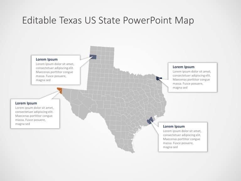 Texas Map 2 PowerPoint Template & Google Slides Theme