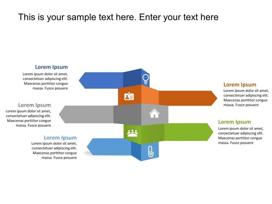 Animated Arrow Strategy PowerPoint Template