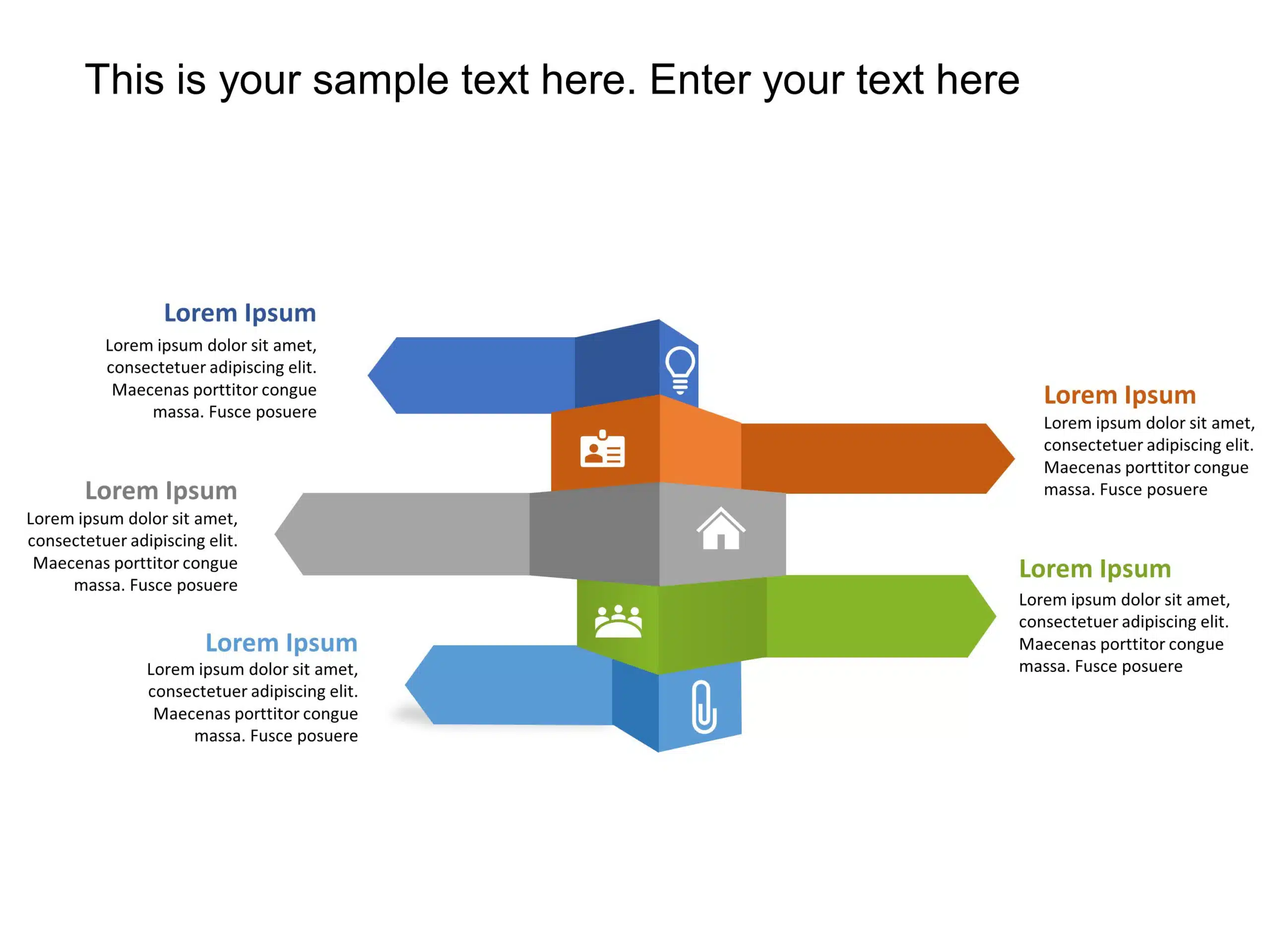 Animated Arrow Strategy PowerPoint Template & Google Slides Theme