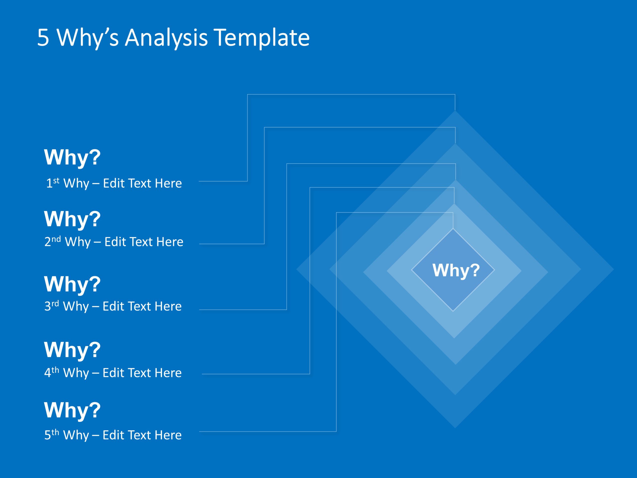 Detailed 5 Why Analysis PowerPoint Template