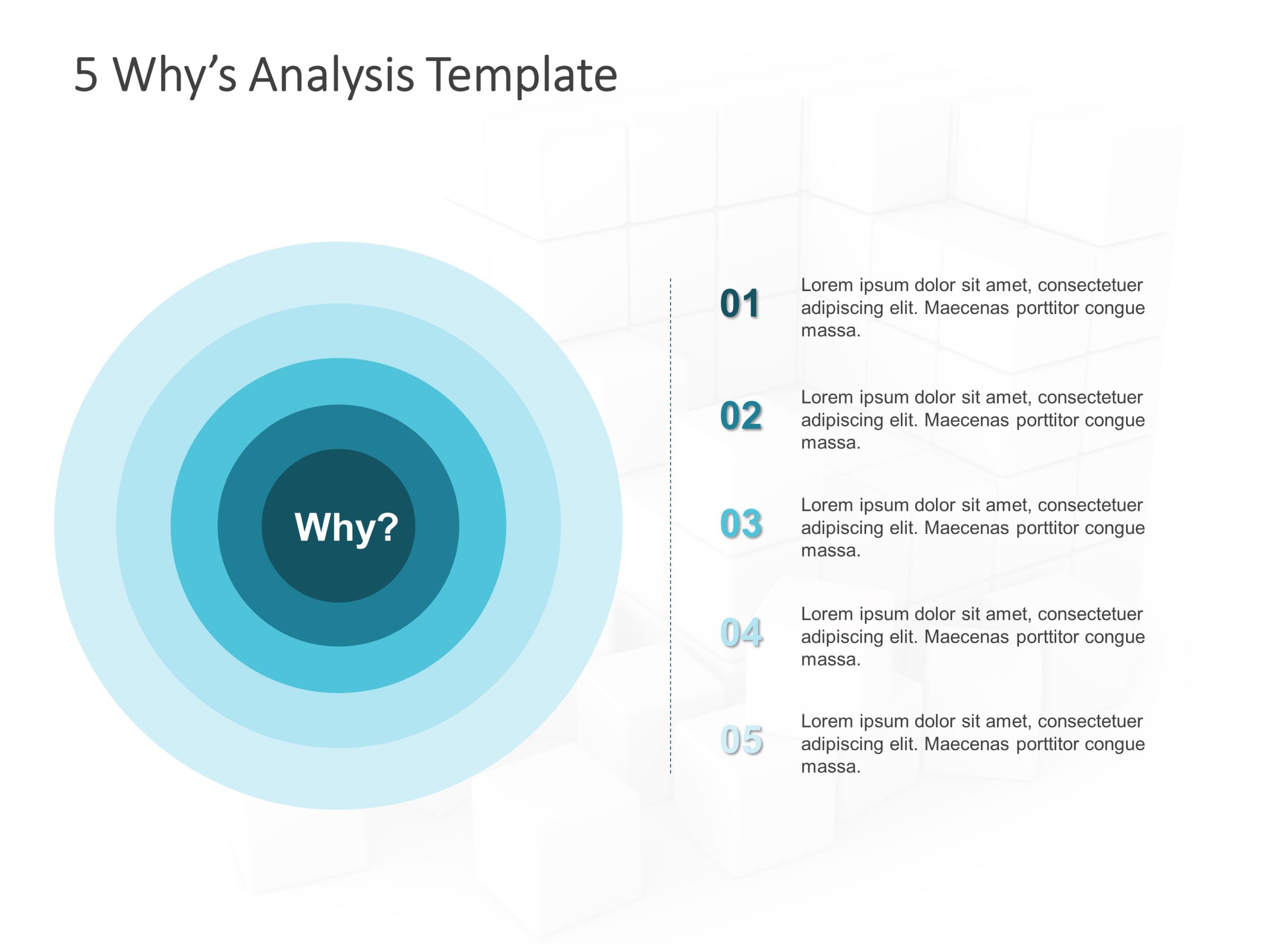 Detailed 5 Why Analysis 1 PowerPoint Template