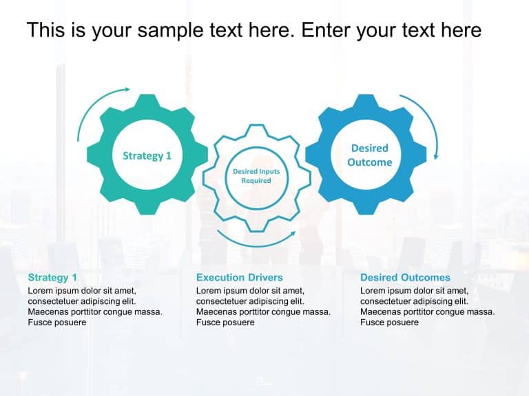 Gear Business Strategy PowerPoint Template