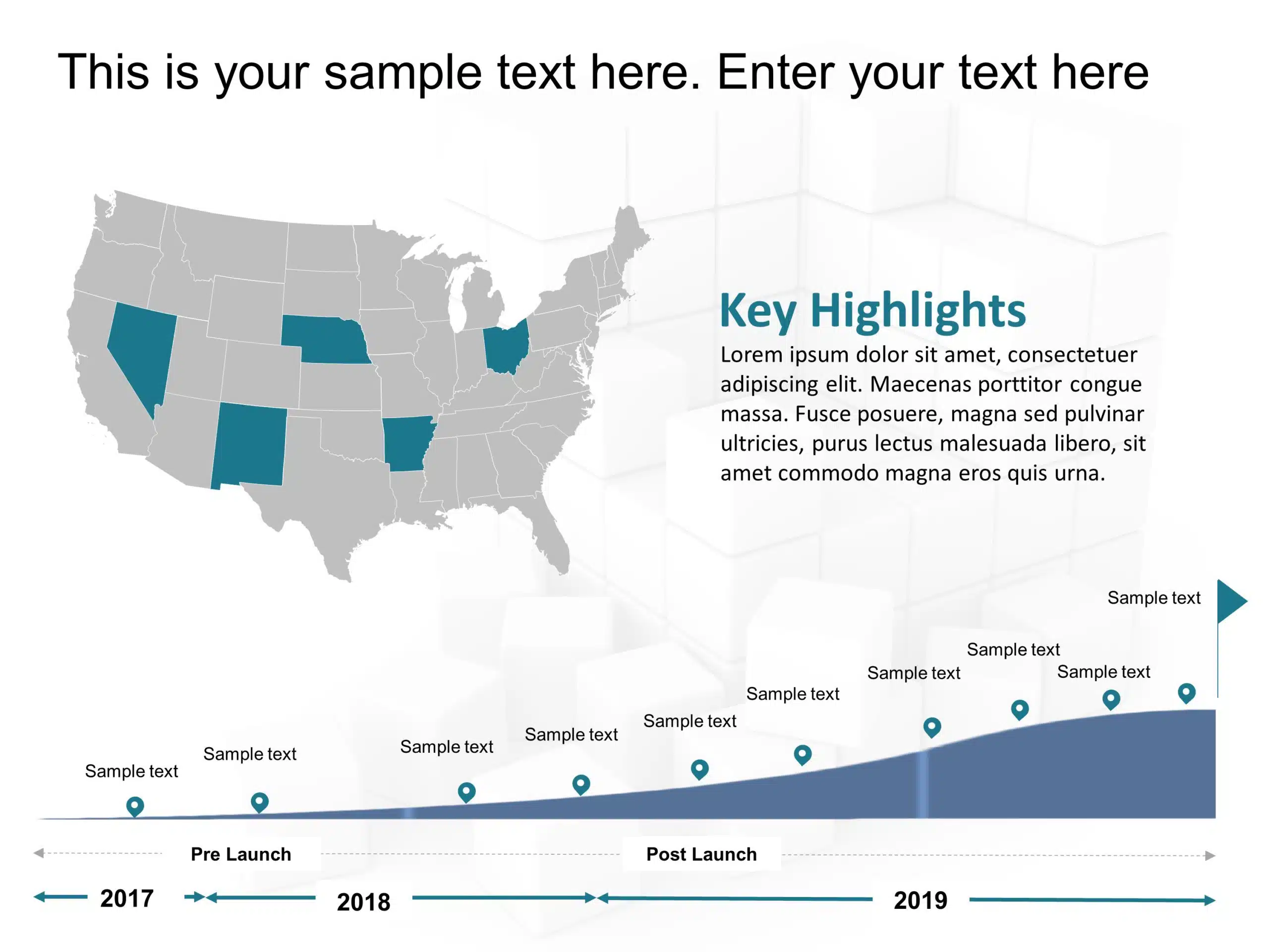 Product Launch Timeline Map PowerPoint Template & Google Slides Theme