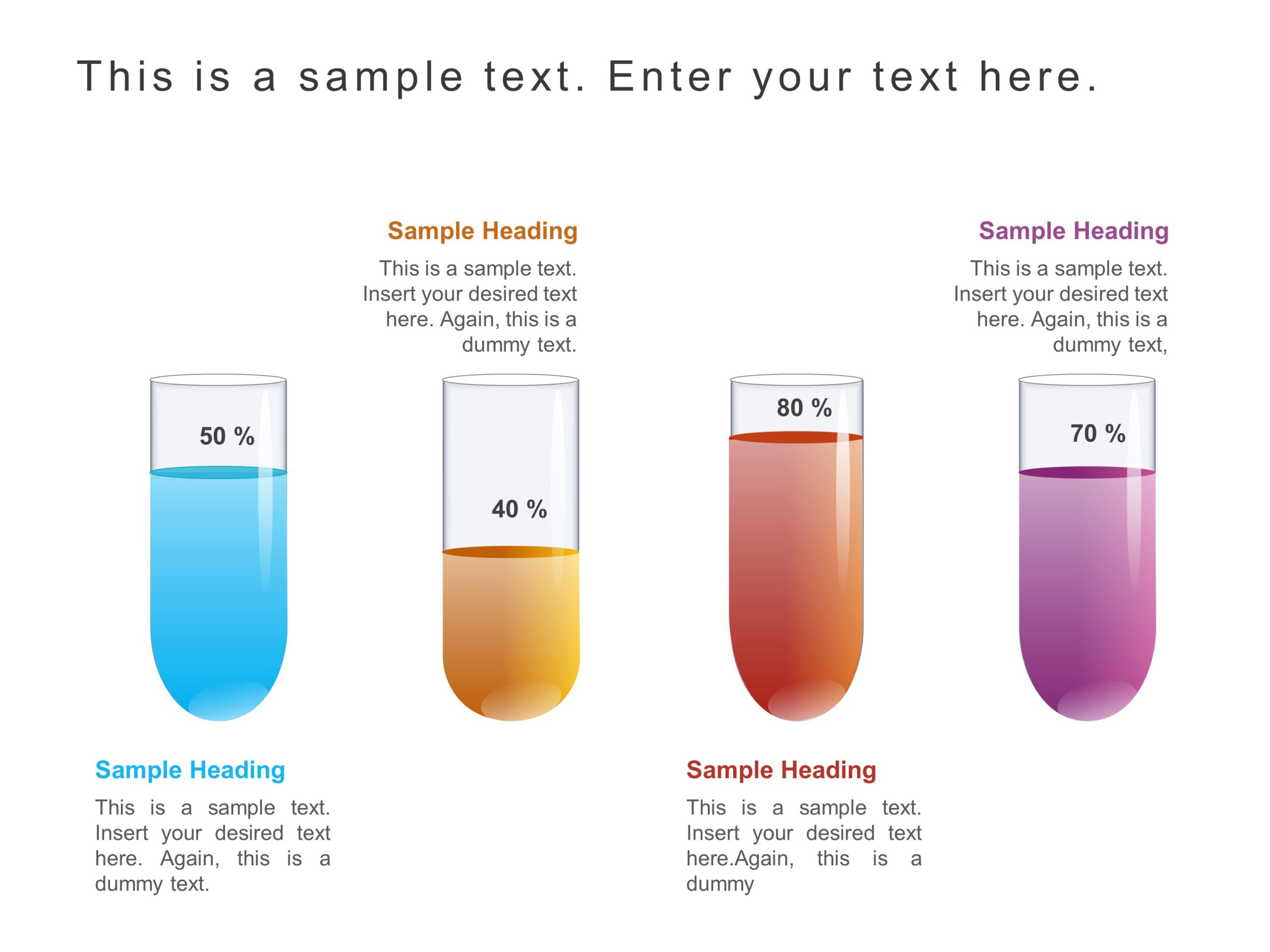 Financial Test Tube Infographic PowerPoint Template & Google Slides Theme