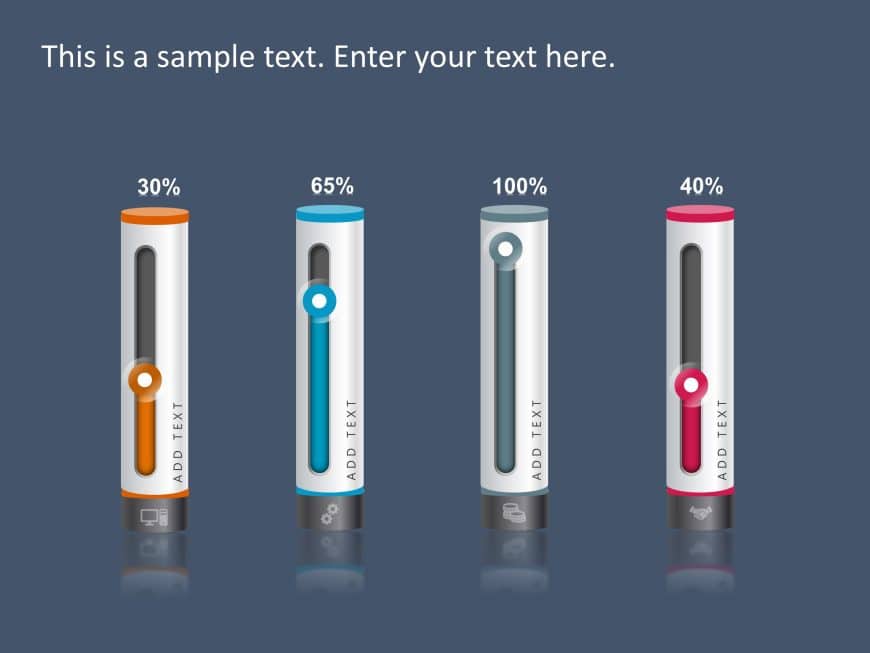 Vertical Bar Chart PowerPoint Template