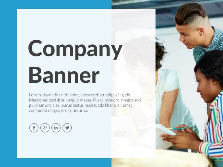 Company Banner PowerPoint Template & Google Slides Theme