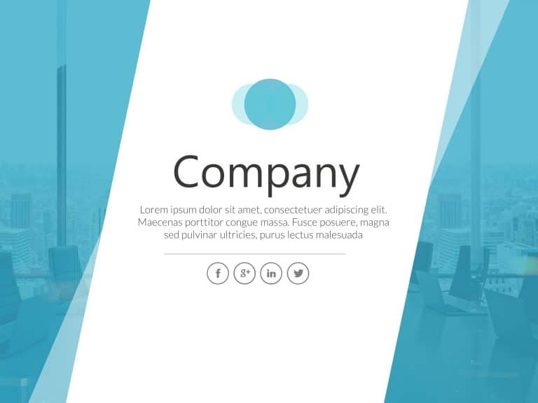 Company Banner 4 PowerPoint Template