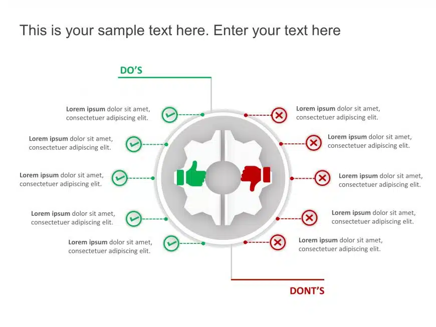 Pros and Cons 13 PowerPoint Template