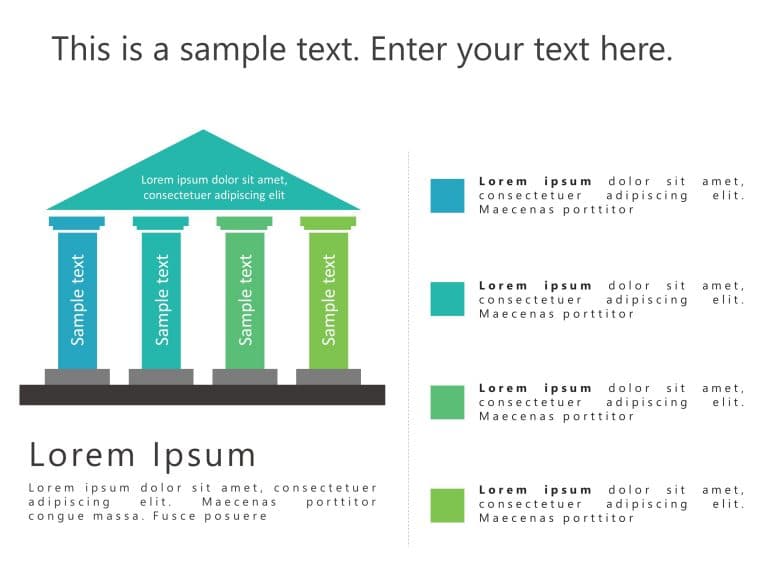 Business Strategy Pillars 1 PowerPoint Template & Google Slides Theme