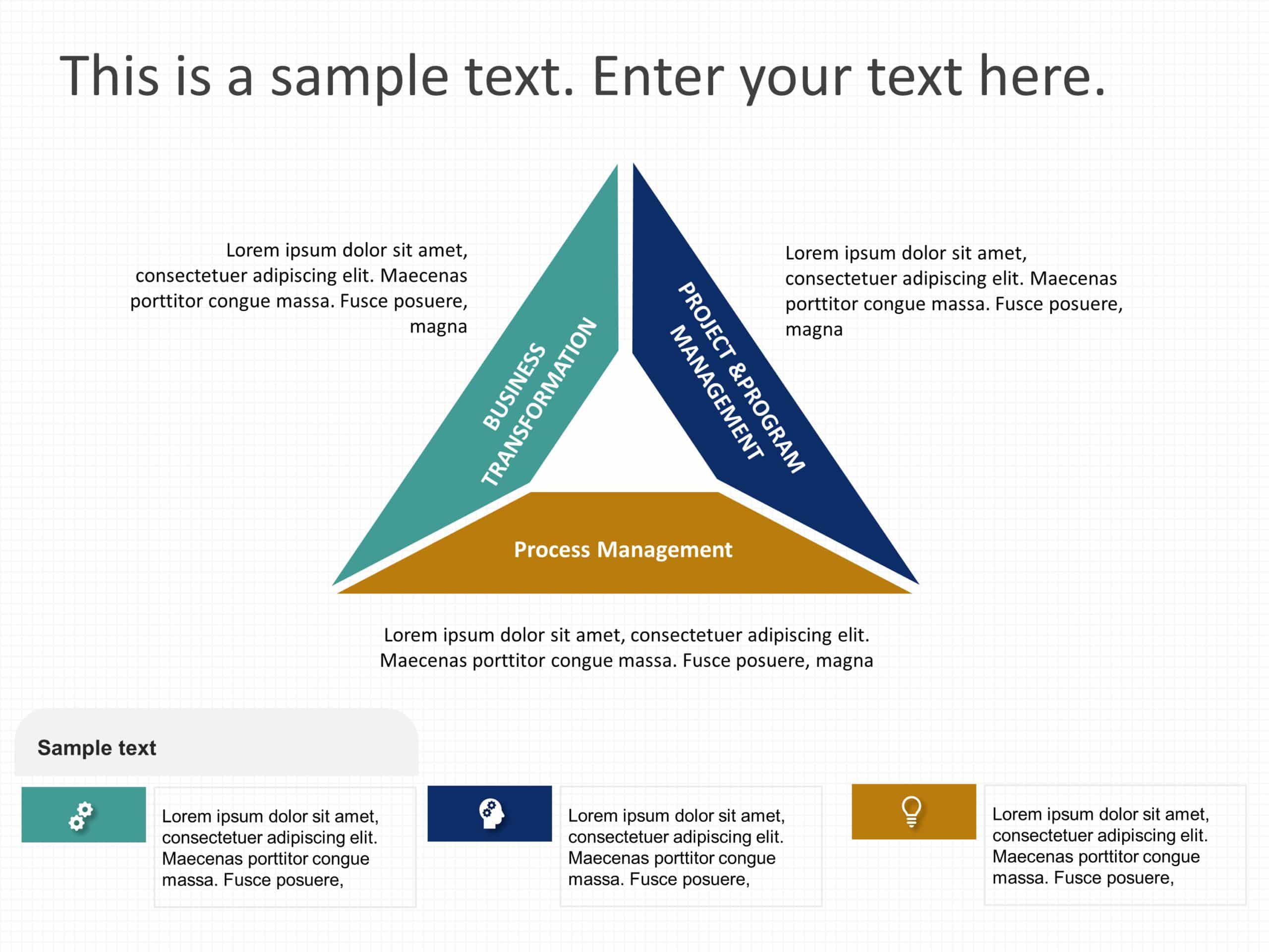 Triangle Business Strategy PowerPoint Template