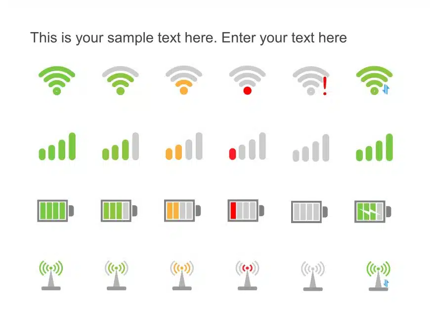 WiFi Icons PowerPoint Template