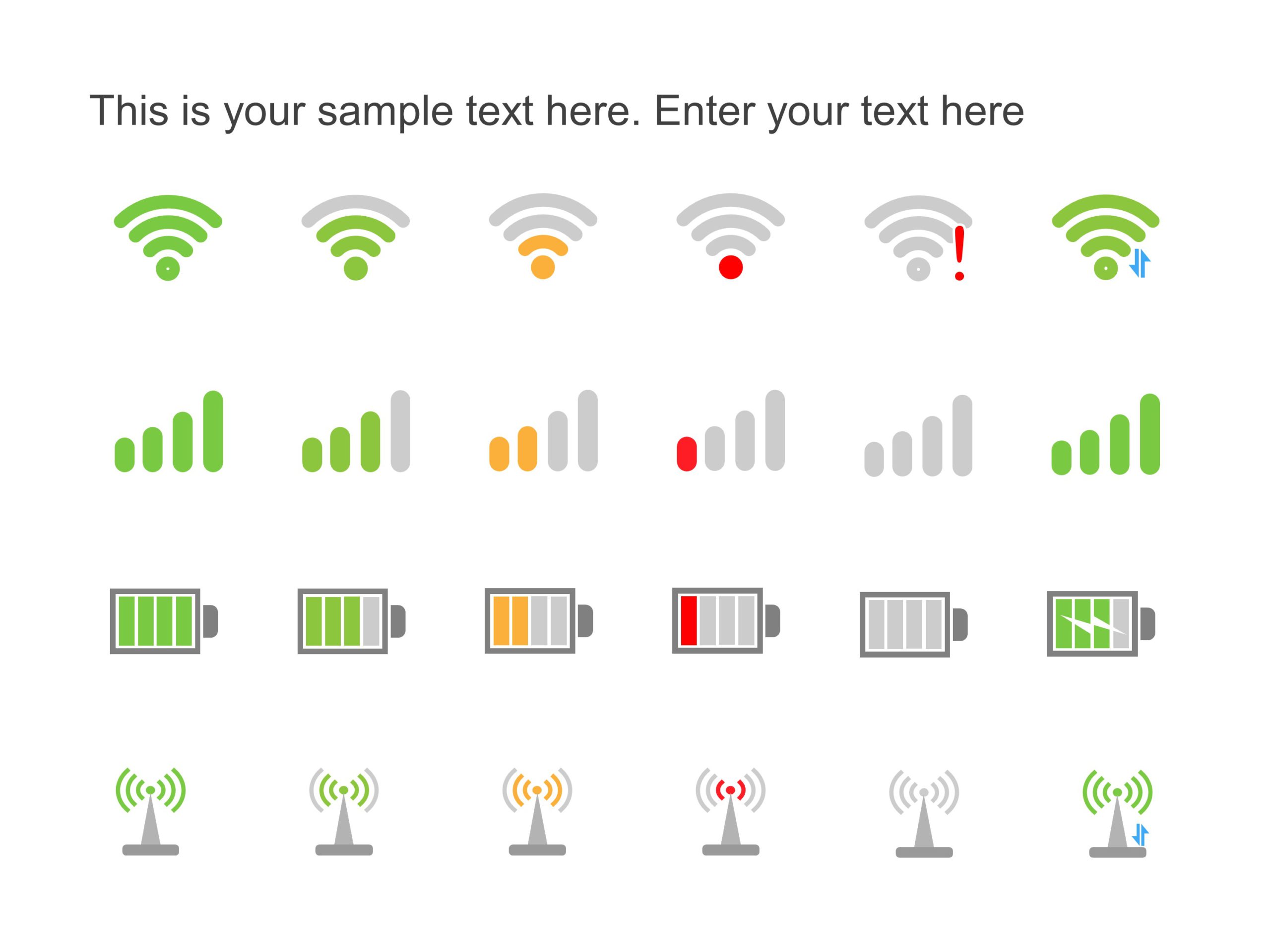 WiFi Icons PowerPoint Template & Google Slides Theme