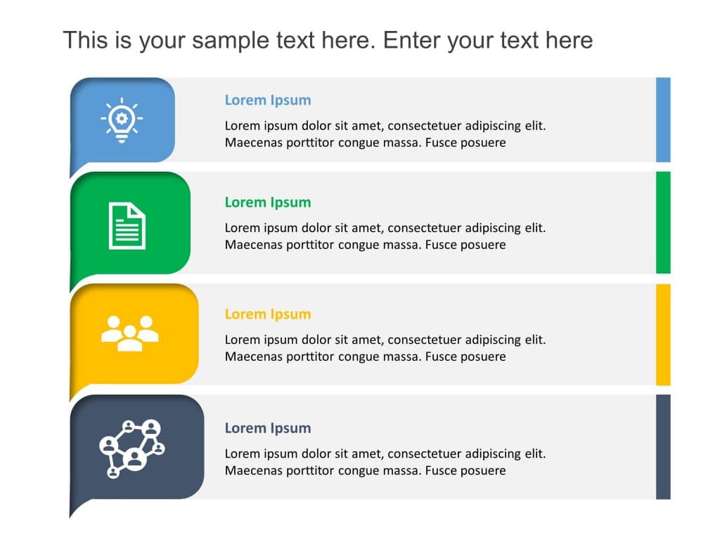 4 Steps Callout List 02 PowerPoint Template