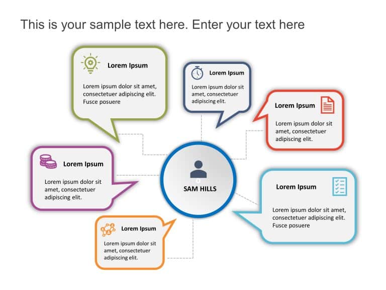 Target Customer Characteristics Callout PowerPoint Template & Google Slides Theme