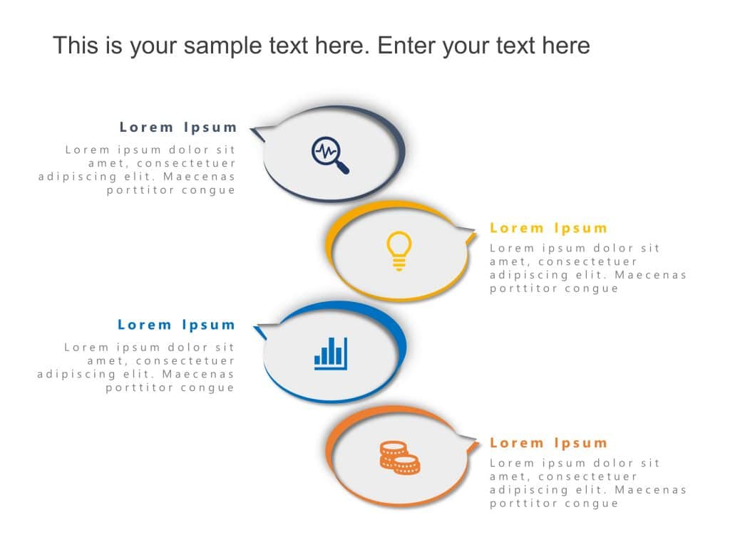 4 Steps Callout List PowerPoint Template