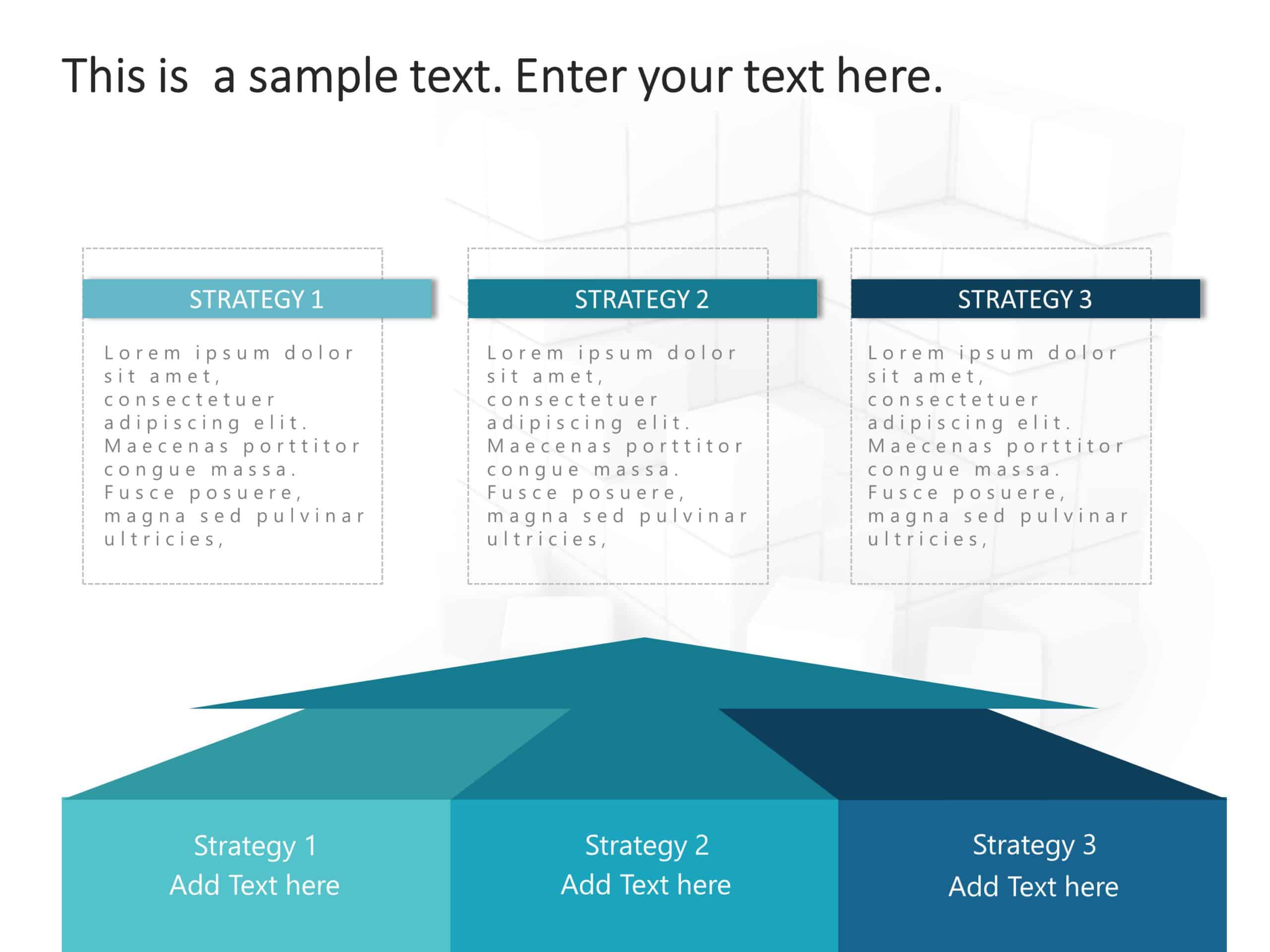 3 Steps Strategy 01 PowerPoint Template