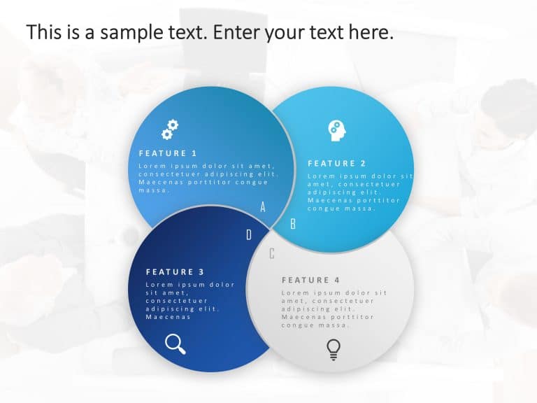 4 Steps Features PowerPoint Template