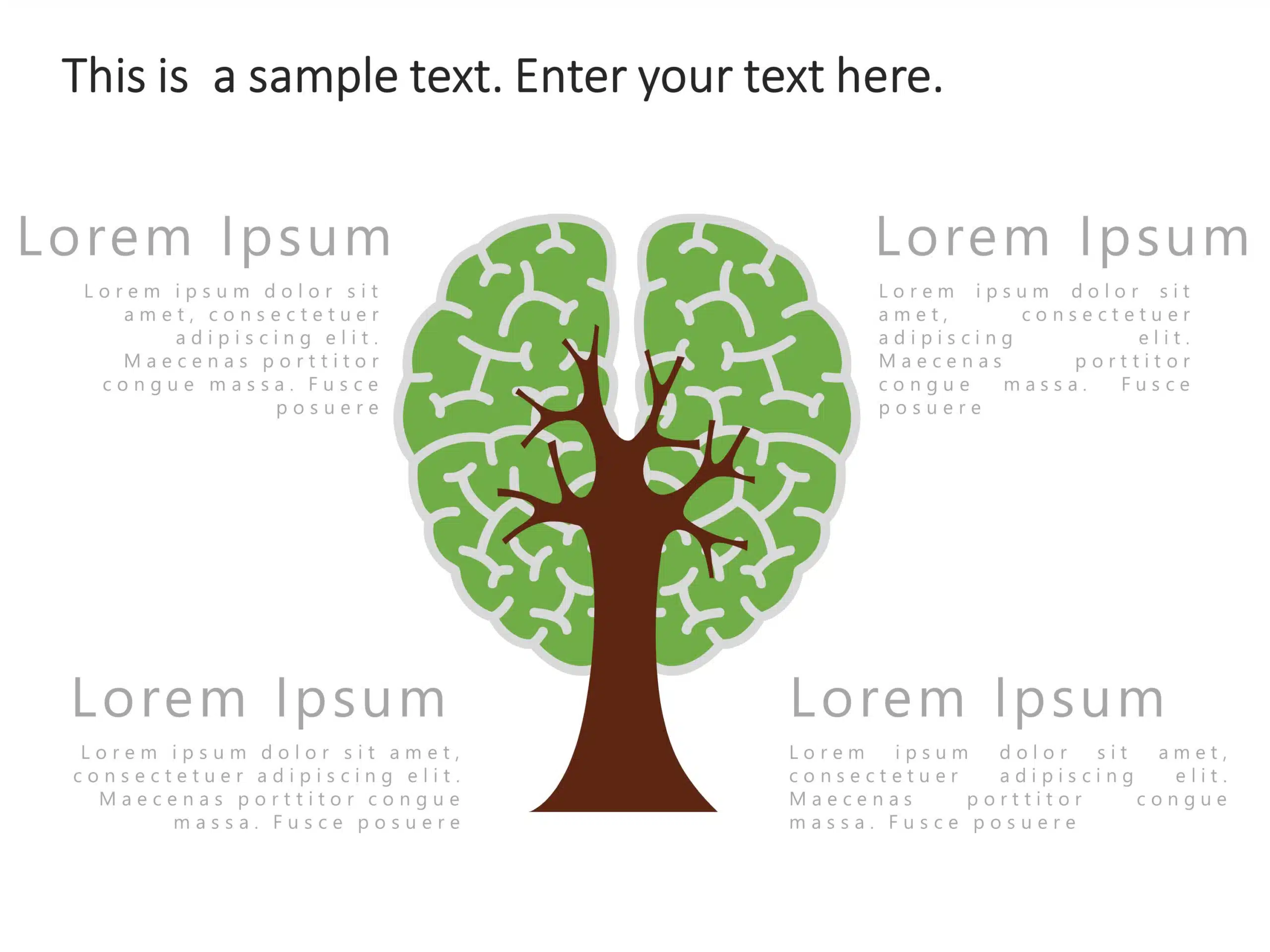 Tree Brainstorming PowerPoint Template & Google Slides Theme