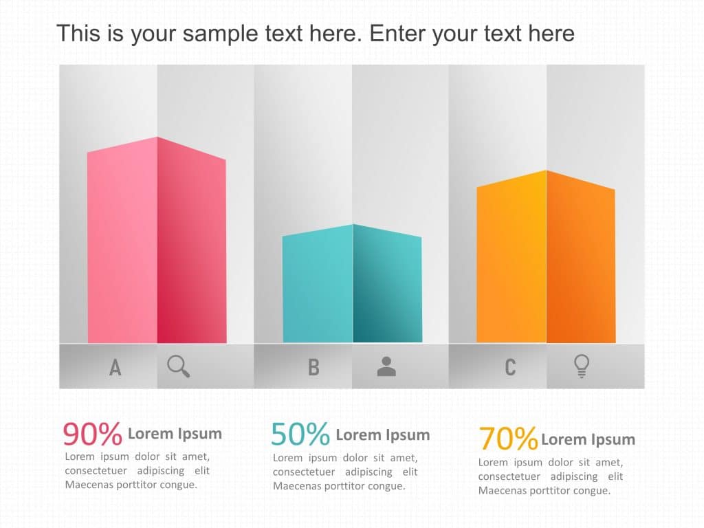 3D Bar Graph PowerPoint Template