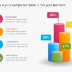 Cylinder Bar Graph PowerPoint Template & Google Slides Theme