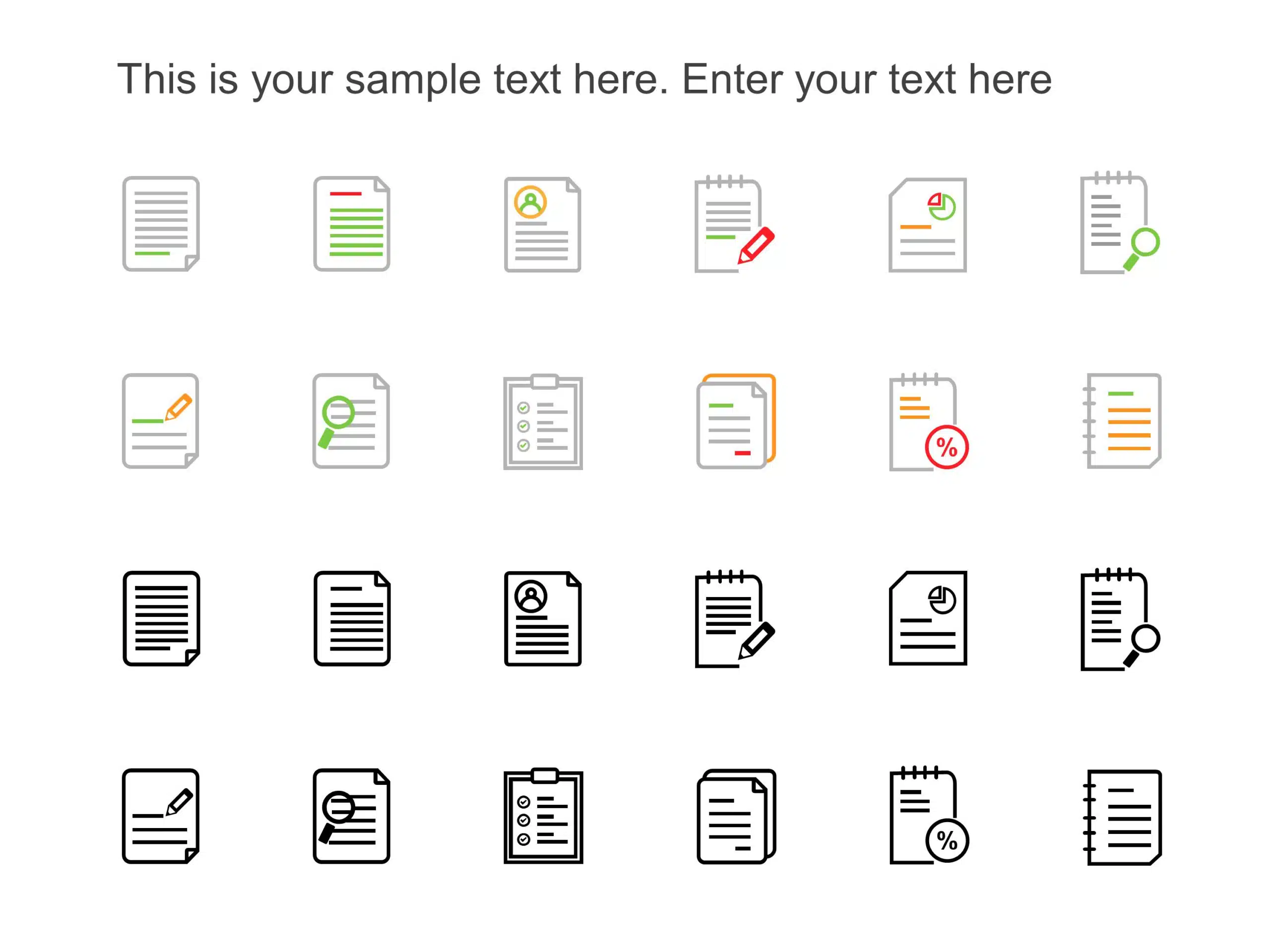 PowerPoint Icons Executive Summary PowerPoint Template & Google Slides Theme