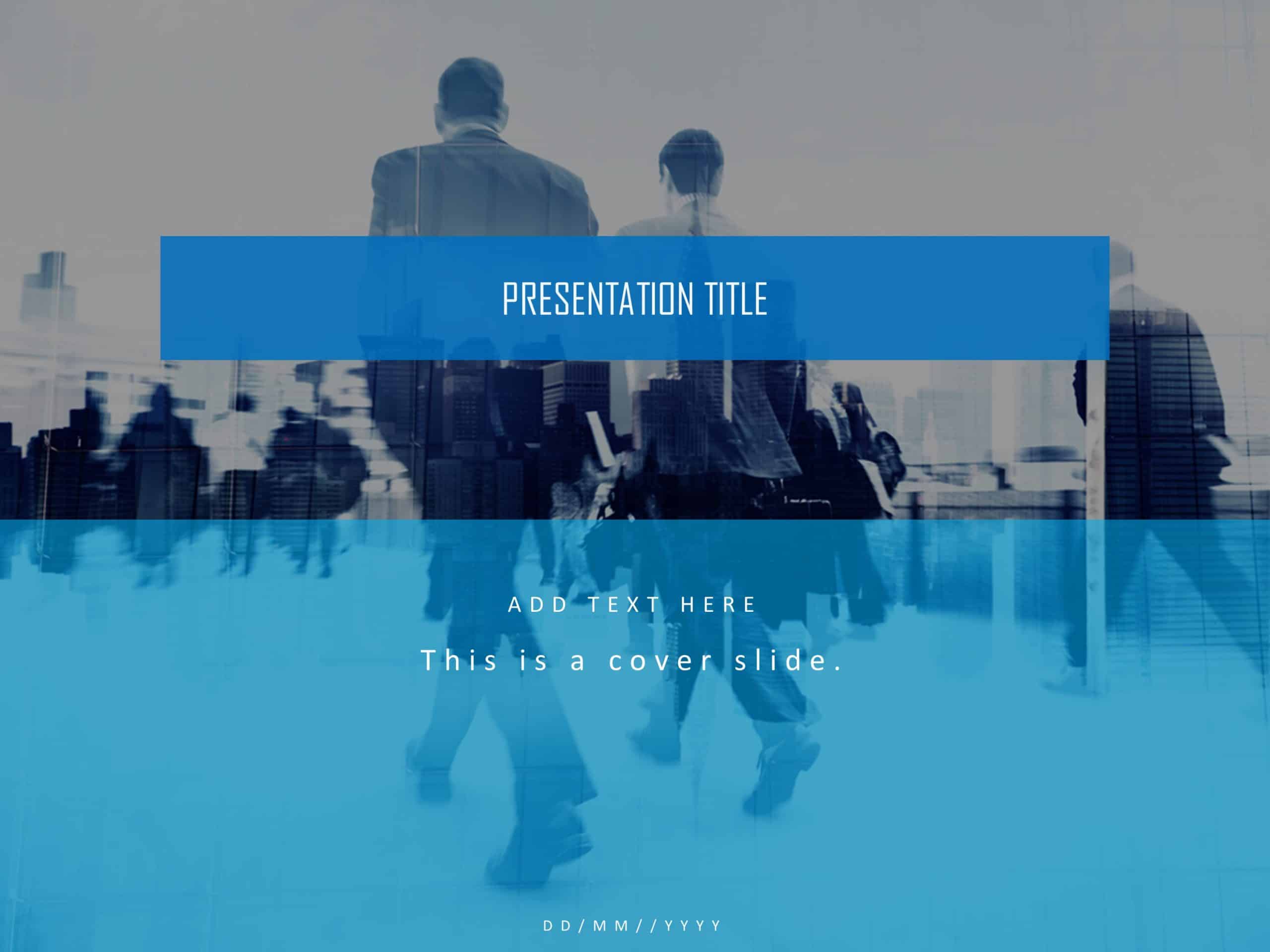 Company Profile Presentation Cover Slide PowerPoint Template