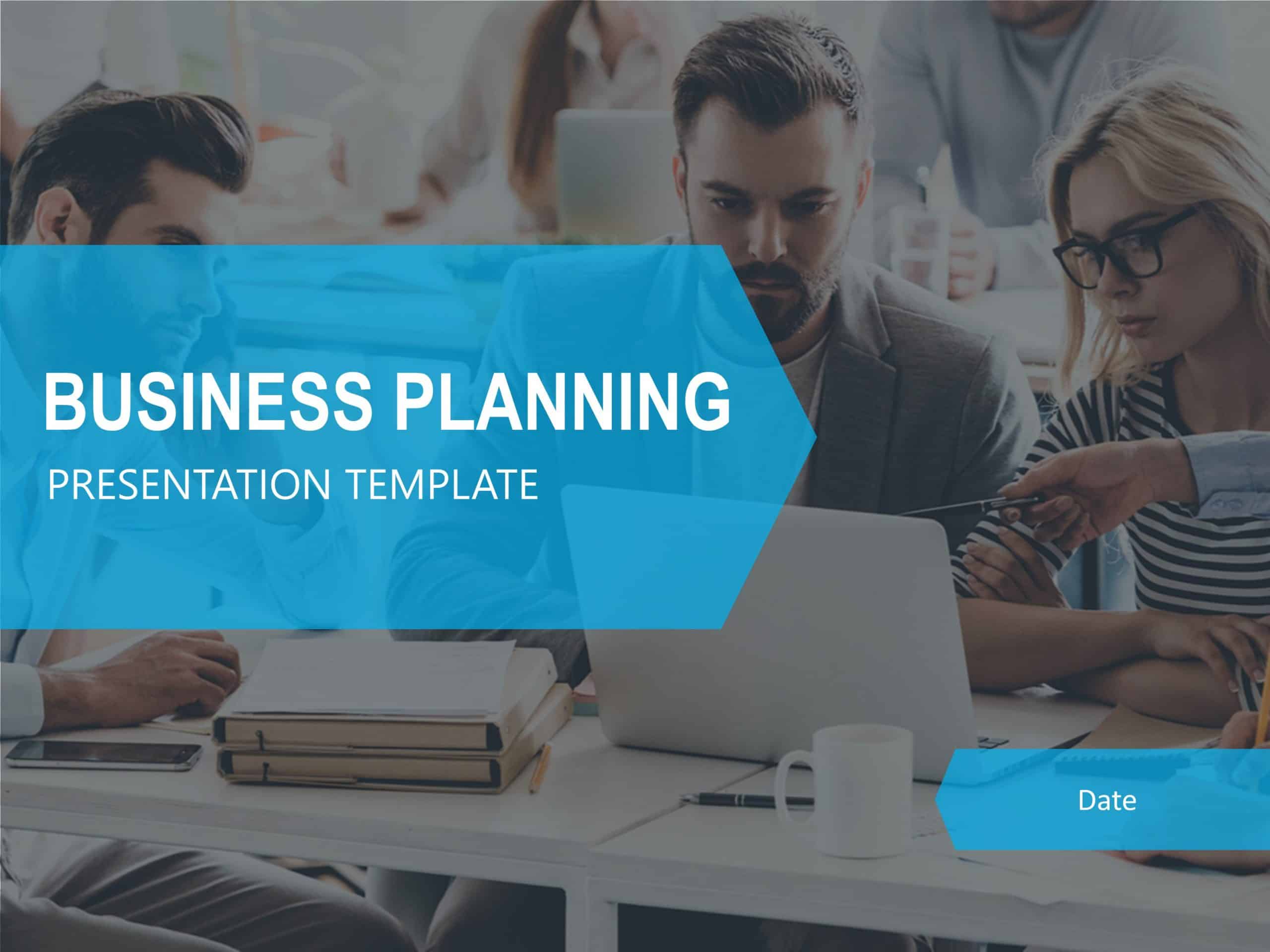 Business Planning Presentation Cover Slide PowerPoint Template