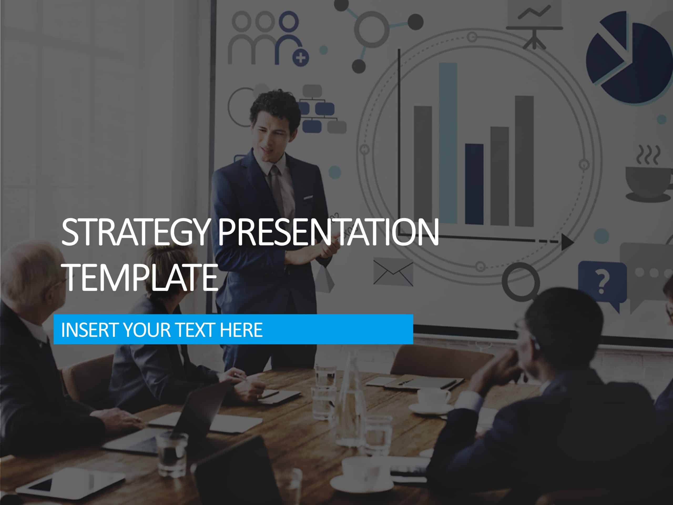 Strategy Presentation Cover Slide PowerPoint Template