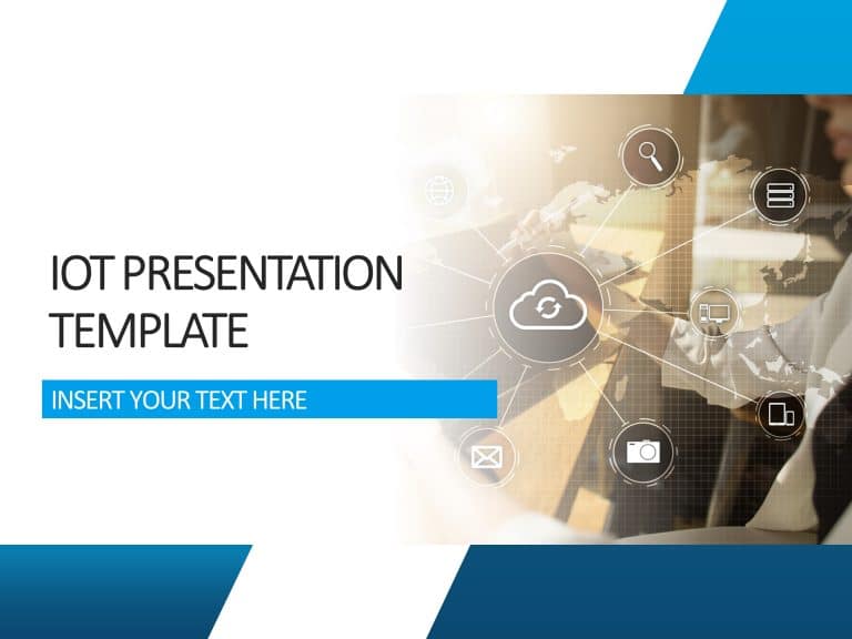 IOT Presentation Cover Slide 1 PowerPoint Template & Google Slides Theme