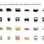 PowerPoint Icons Transportation PowerPoint Template & Google Slides Theme
