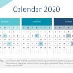Calendar 2020 Detailed PowerPoint Template & Google Slides Theme