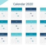 Calendar 2020 Summary PowerPoint Template & Google Slides Theme