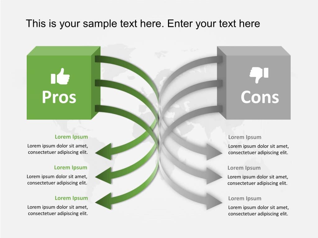 Pros And Cons Infographics PowerPoint Template