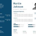 Resume PowerPoint Template Professional Detailed