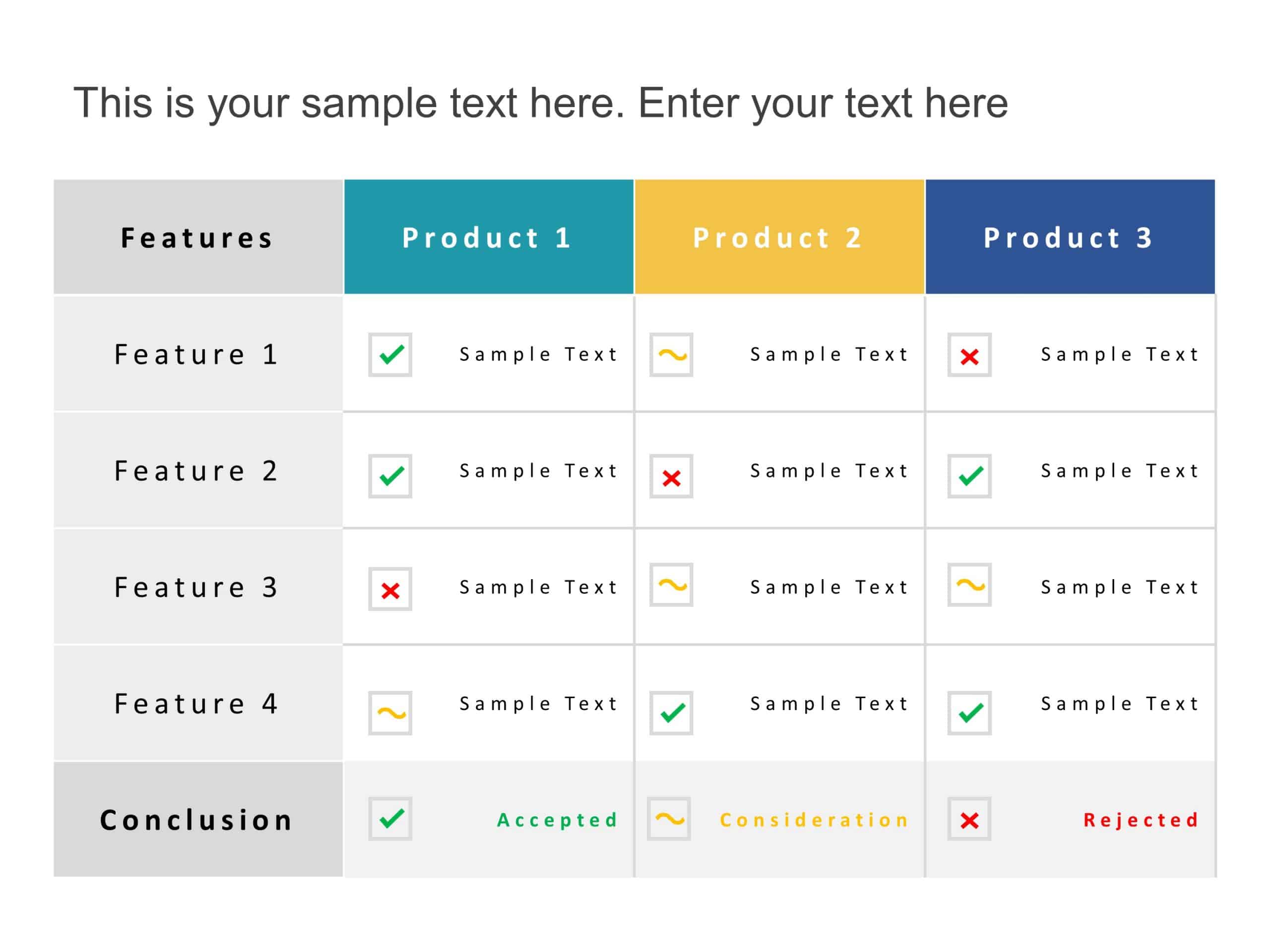 Powerpoint Comparison Table Template Free Download Printable Templates ...