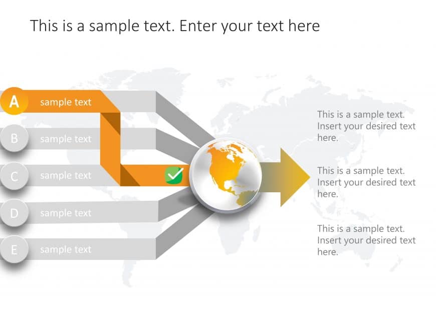 Multiple Path Options PowerPoint Template