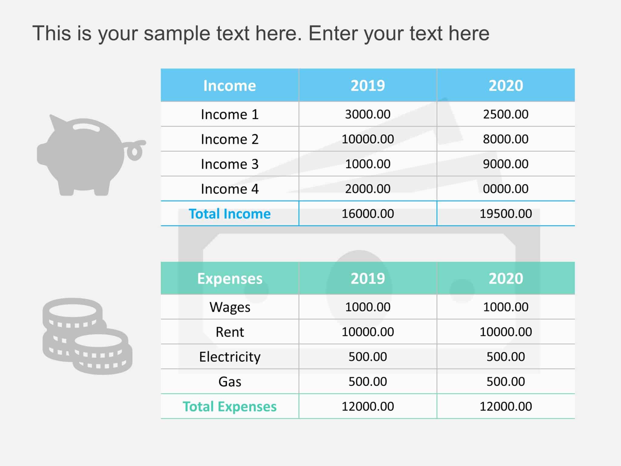 Income Statement Templates For Powerpoint Slideuplift 1