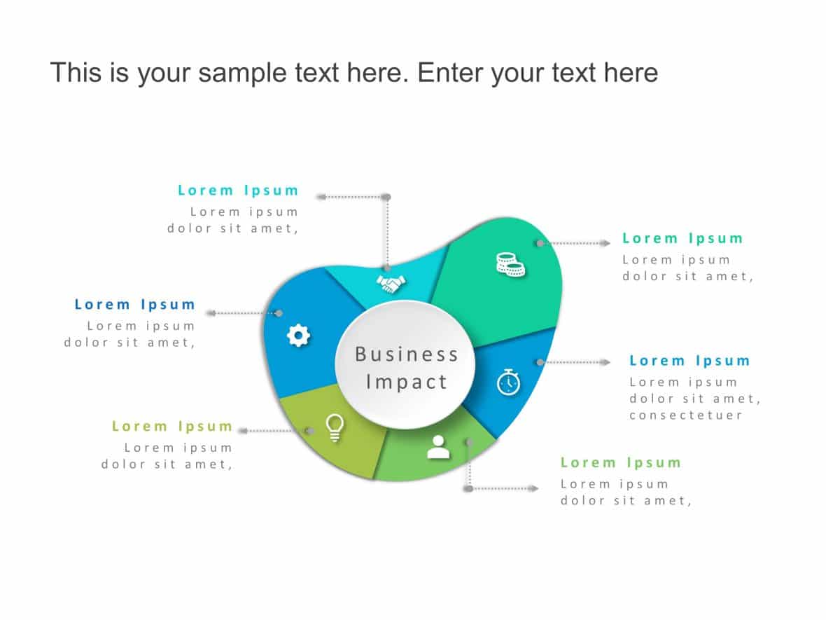 Impact 6 Steps Powerpoint Template Slideuplift