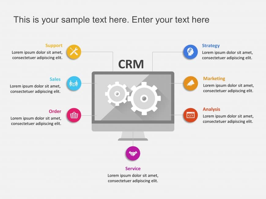 CRM Marketing Strategy PowerPoint Template 1