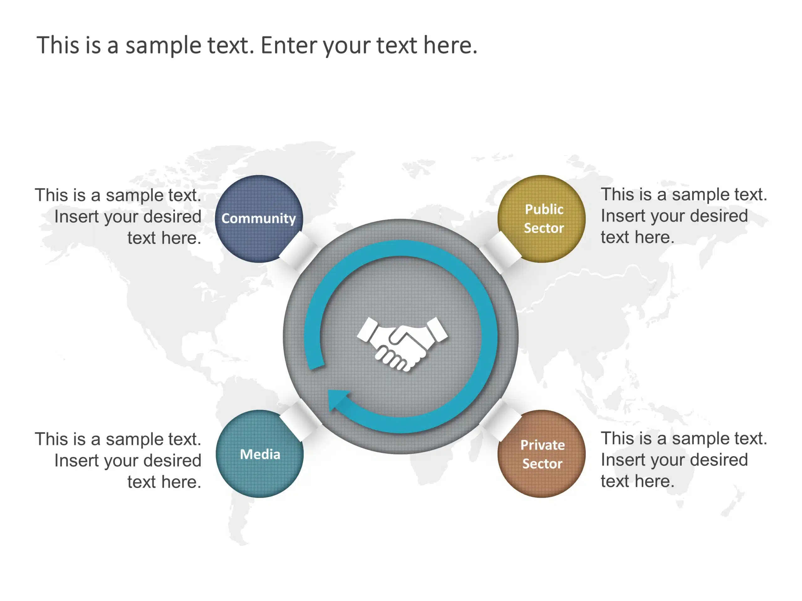 Partnership Engagement Strategy Circular PowerPoint Template & Google Slides Theme