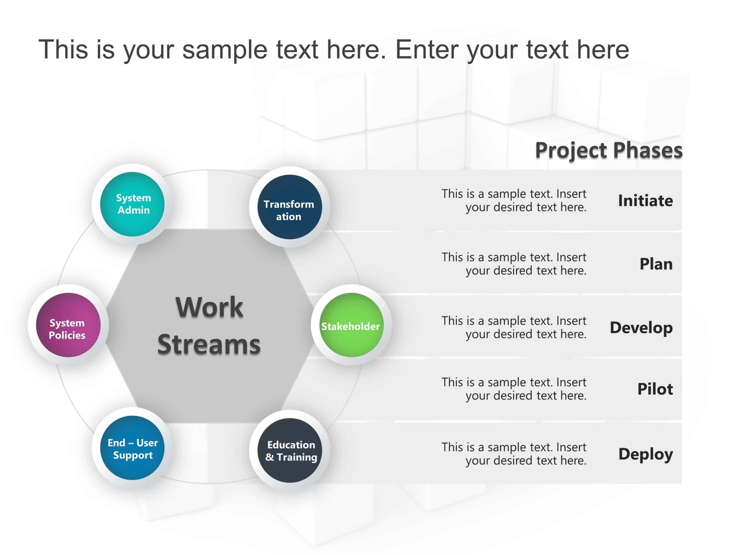 Workstream Project Phases PowerPoint Template & Google Slides Theme