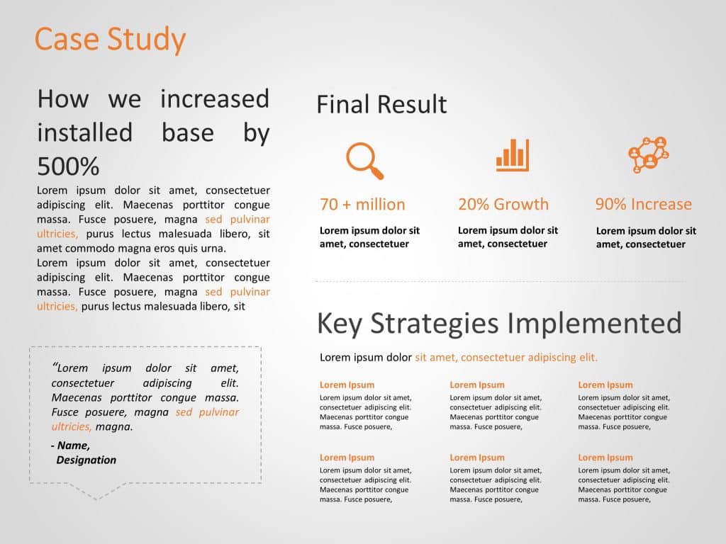 Marketing Case Study Template 4 | Case Study PowerPoint Templates ...