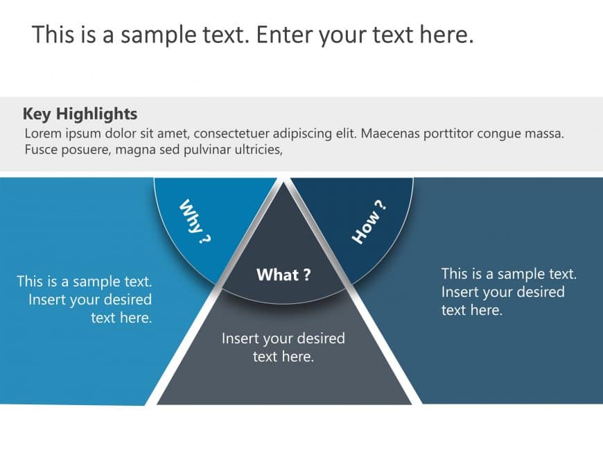 Why What How 3 Steps PowerPoint Template