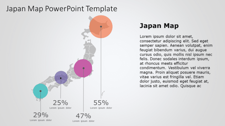 Japan Map 10 PowerPoint Template & Google Slides Theme