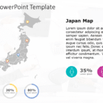 Japan Map 8 PowerPoint Template & Google Slides Theme