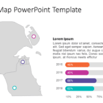 Kuwait Map 4 PowerPoint Template & Google Slides Theme