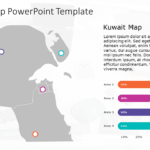 Kuwait Map 9 PowerPoint Template & Google Slides Theme