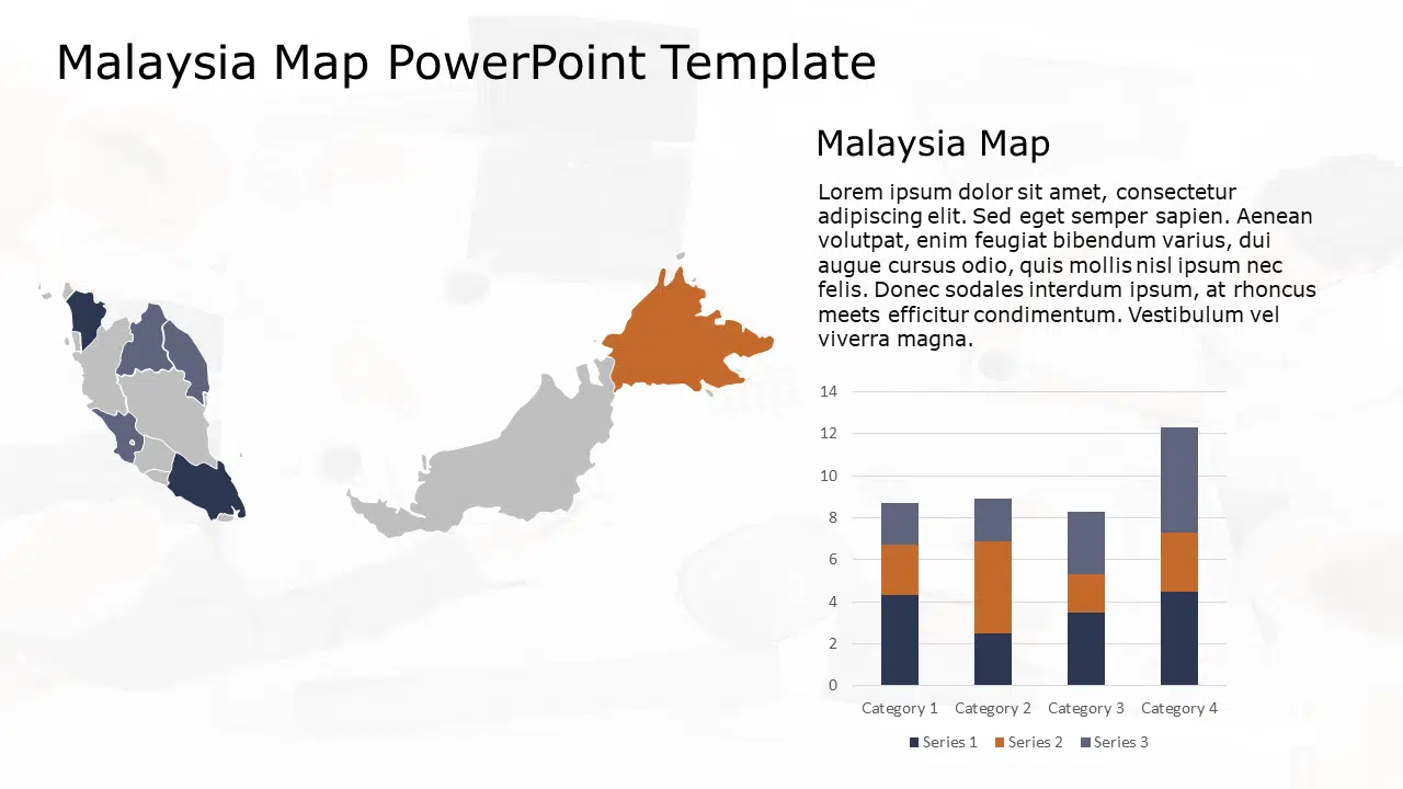 Malaysia Map 2 PowerPoint Template & Google Slides Theme