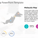 Malaysia Map 8 PowerPoint Template & Google Slides Theme