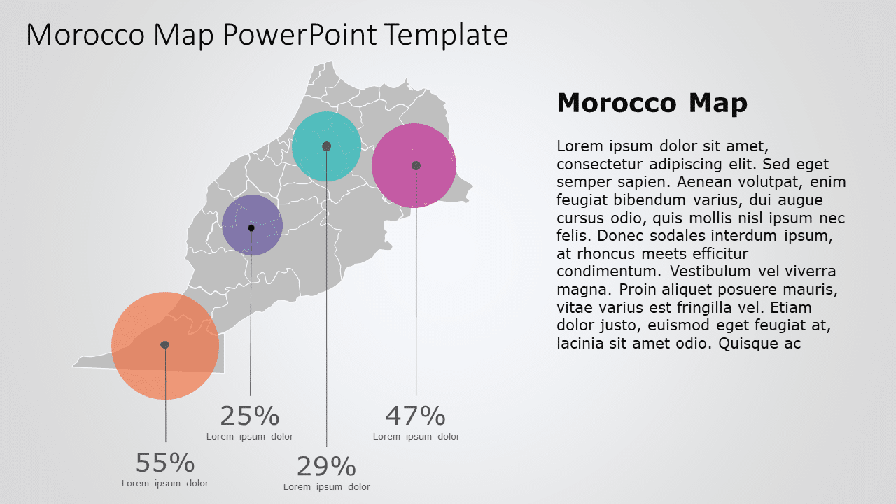 Morocco Map 10 PowerPoint Template & Google Slides Theme